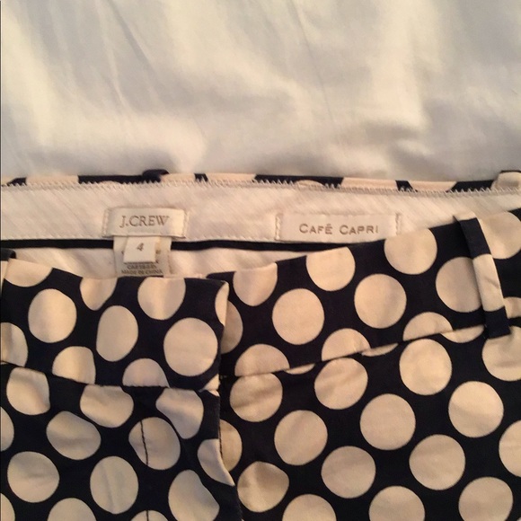 JCREW black and white Capri polka dot pants - Picture 5 of 5